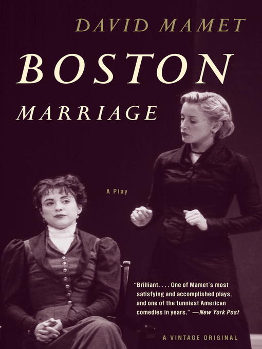Title details for Boston Marriage by David Mamet - Available